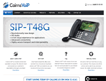 Tablet Screenshot of cairnsvoip.com.au